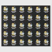 Papier Cadeau Beurre Lait Drôle Nourriture Laitier Jeu Basse BG (Plat)