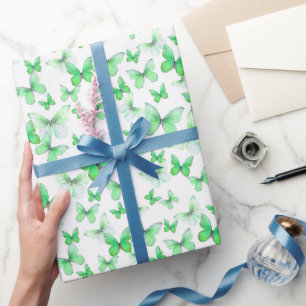 Papier Cadeau Beurre vert mignon Motif Pastel