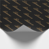 Papier Cadeau Bianca gold Design Lettering (Coin)