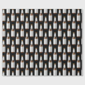 Papier Cadeau biberon noir (Plat)