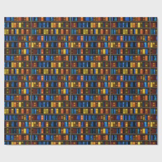 Papier Cadeau Bibliothèque (Plat)