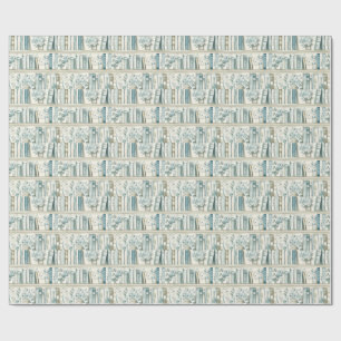 Papier Cadeau Bibliothèque Chapitre UN Garçon Bleu Livre 1er Ann