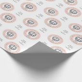 Papier Cadeau Bibliothèque de signes Zodiac de texte personnalis (Coin)