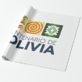 Papier Cadeau bicentenario Bolivia (Déroulé)