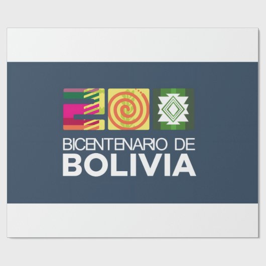 Papier Cadeau bicentenario Bolivia (Plat)