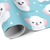 Papier Cadeau Bichon Bliss (Coin rond)