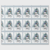 Papier Cadeau Bichon Frise Christmas (Plat)