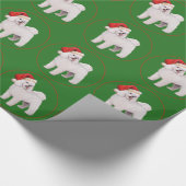 Papier Cadeau Bichon Frise Noël (Coin)