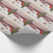 Papier Cadeau Bichon Frise Noël (Coin)
