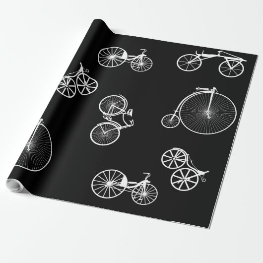 Papier Cadeau Bicyclette historique (Déroulé)