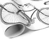 Papier Cadeau Bicyclette vintage (Coin rond)