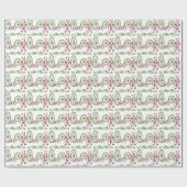 Papier Cadeau Bicyclettes et roues de Noël (Plat)