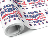 Papier Cadeau Biden 2020 - Joe Biden pour le président (Coin rond)