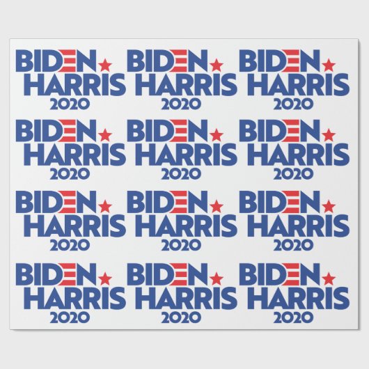 Papier Cadeau Biden Harris 2020 (Plat)