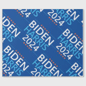 Papier Cadeau Biden Harris 2024 aux élections présidentielles am (Plat)
