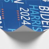 Papier Cadeau Biden Harris 2024 aux élections présidentielles am (Coin)