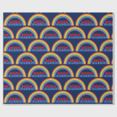 Papier Cadeau Biden Harris Rainbow Cute Democte Political (Plat)