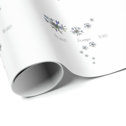 Papier Cadeau Biélorussie Б л а р у с  de  de  de maïs (Coin rond)