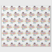 Papier Cadeau Bienvenue à Las Vegas Nevada (Plat)