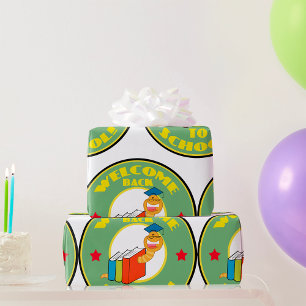Papier Cadeau Bienvenue à l'école, petit lecteur