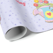 Papier Cadeau Bienvenue Arrosage de ressort (Coin rond)