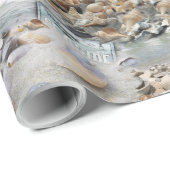 Papier Cadeau Bienvenue au bord de mer (Coin rond)