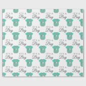 Papier Cadeau Bienvenue bébé | Train de jouets pour bébé (Plat)