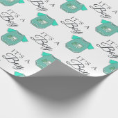 Papier Cadeau Bienvenue bébé | Train de jouets pour bébé (Coin)