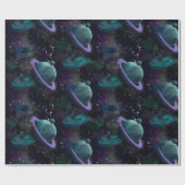 Papier Cadeau Bienvenue dans mon monde papier d'emballage (Plat)