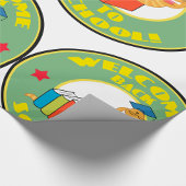Papier Cadeau Bienvenue Retour À L'École Bookworm
