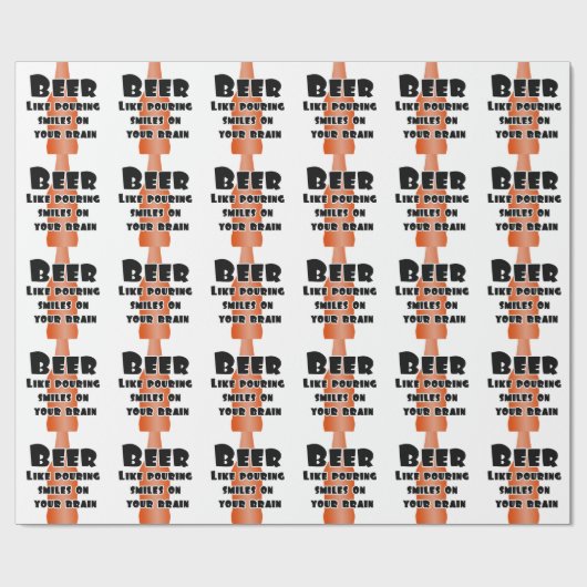 Papier Cadeau Bière (Plat)