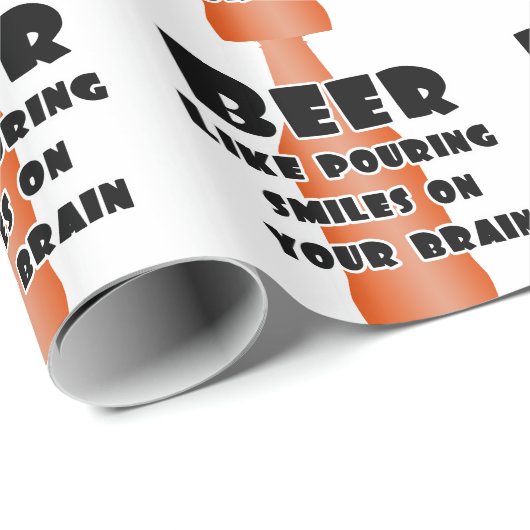 Papier Cadeau Bière (Coin rond)