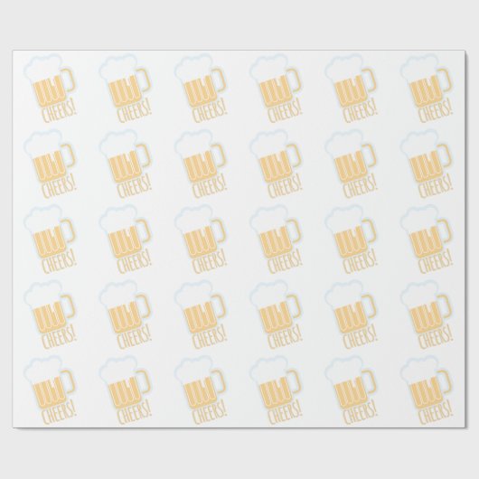 Papier Cadeau Bière d'acclamations (Plat)