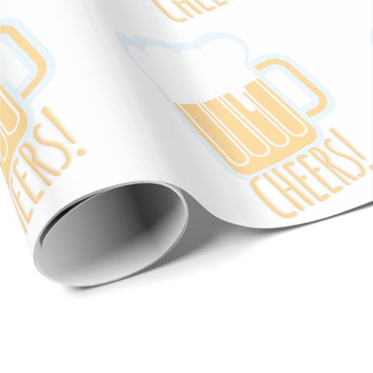 Papier Cadeau Bière d'acclamations (Coin rond)