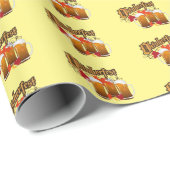 Papier Cadeau Bière d'automne Oktoberfest (Coin rond)