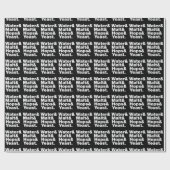 Papier Cadeau Bière = Eau & Malt & Hops & Yeast. (Plat)