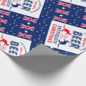 Papier Cadeau Bière Kangaroo, Drapeau australien Noël (Coin)