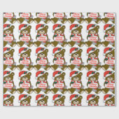 PAPIER CADEAU BIÈRE NOËL (Plat)