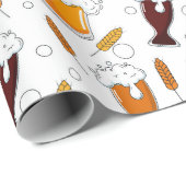 Papier Cadeau Bière pression (Coin rond)