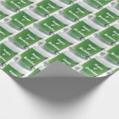 Papier Cadeau Bière verte d'anniversaire irlandais (Coin)