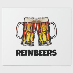 Papier Cadeau Bières Noël Reinbeers