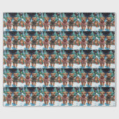 Papier Cadeau Biewer Terrier Dogs Christmas Snow Holiday (Plat)