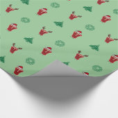 Papier Cadeau Bifteck à l'os de Noël (Coin)