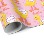 Papier Cadeau Big Bird Valentine (Coin rond)