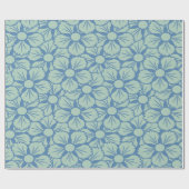 Papier Cadeau Big Blue Print Classic Sakura Flower Motif (Plat)