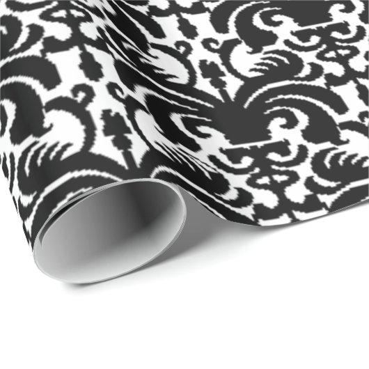 Papier Cadeau Big Bold Damask (Coin rond)