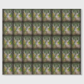 Papier Cadeau Big Buck dans la forêt (Plat)