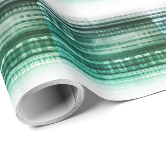 Papier Cadeau Big Data et Cloud computing (Coin rond)