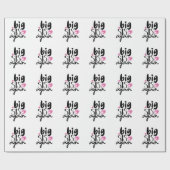 Papier Cadeau Big Sis de nouveau (Plat)