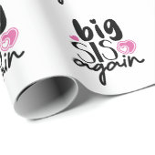 Papier Cadeau Big Sis de nouveau (Coin rond)